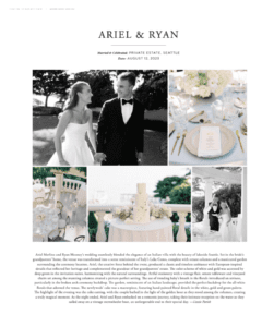 Washington Wedding Real Wedding Feature